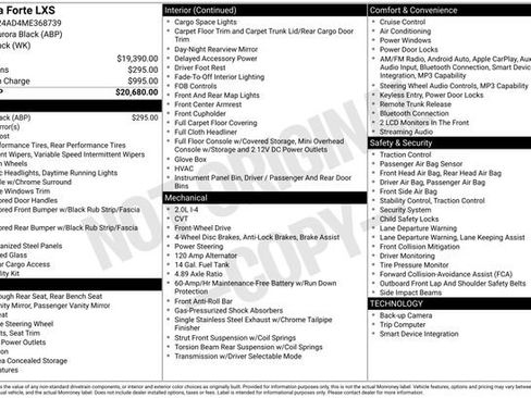 Certified 2021 Kia Forte LXS image 12
