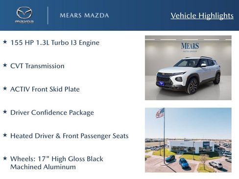 Used 2023 Chevrolet TrailBlazer ACTIV w/ Driver Confidence Package image 2