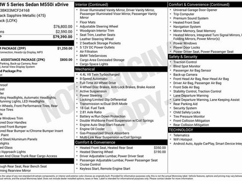 Used 2021 BMW M550i xDrive image 2