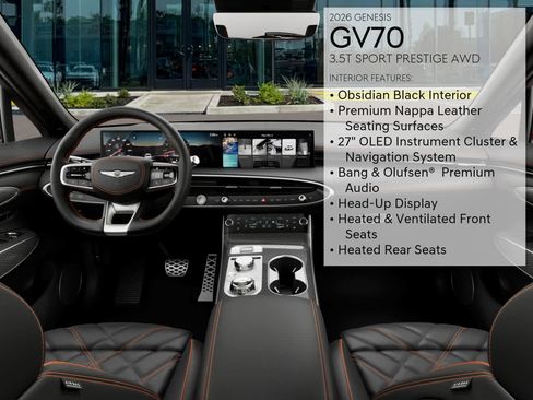 Certified 2026 Genesis GV70 3.5T Sport Prestige AWD/4WD image 17