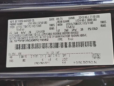 Used 2021 Ford F150 Raptor w/ Equipment Group 801A High image 29