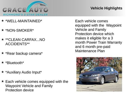 Used 2013 Honda Civic LX image 2