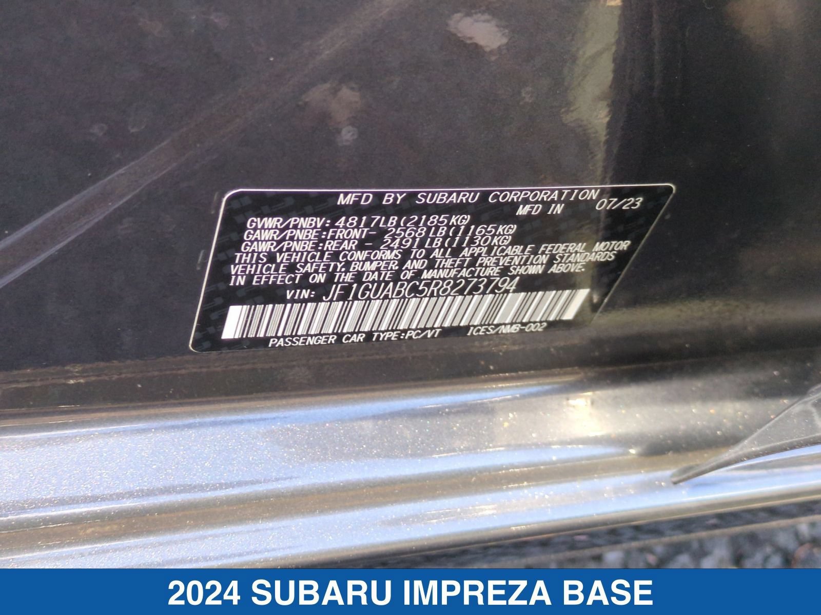 Certified 2024 Subaru Impreza 2.0i AWD/4WD image 37