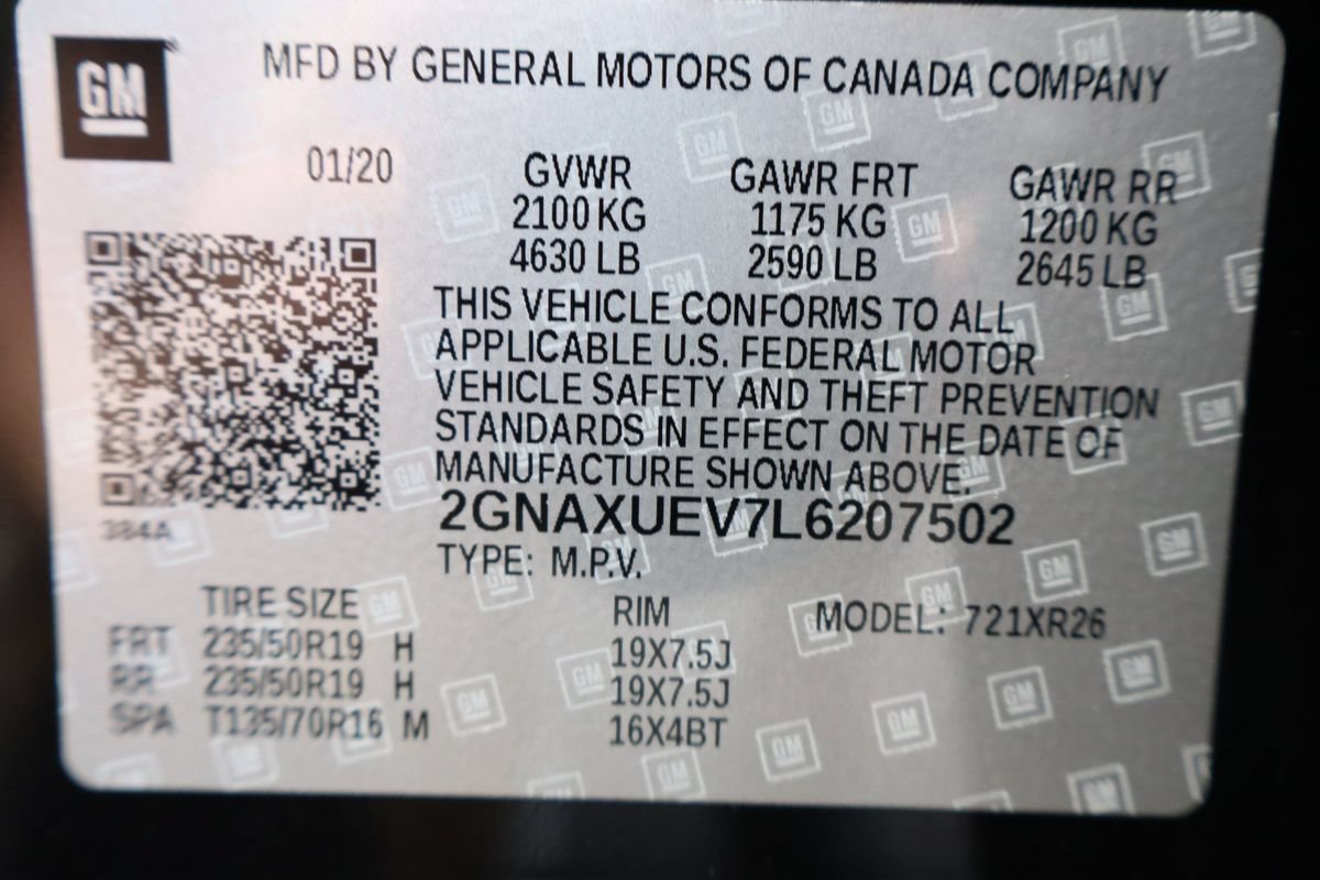 Used 2020 Chevrolet Equinox LT w/ Midnight Edition AWD/4WD image 46