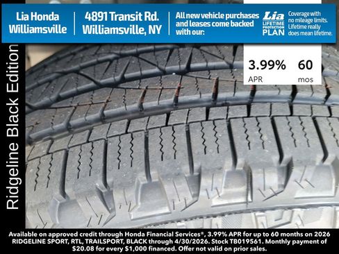 New 2026 Honda Ridgeline Black Edition image 13