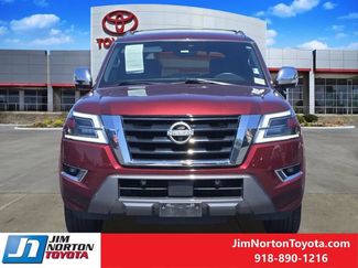 Used 2023 Nissan Armada Platinum w/ Captain's Chairs Package AWD/4WD video 2