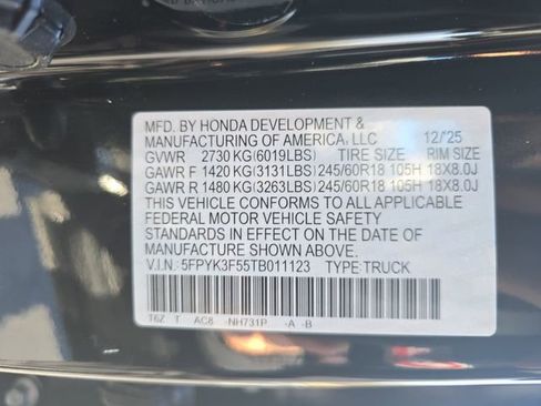 New 2026 Honda Ridgeline RTL image 36