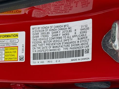 Used 2022 Honda Civic Sport image 34