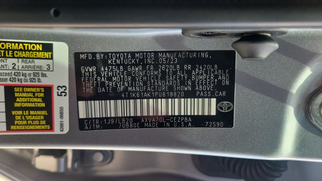 Used 2023 Toyota Camry XSE FWD image 24