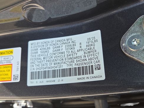 Used 2025 Honda Civic FWD Hybrid Sedan image 40