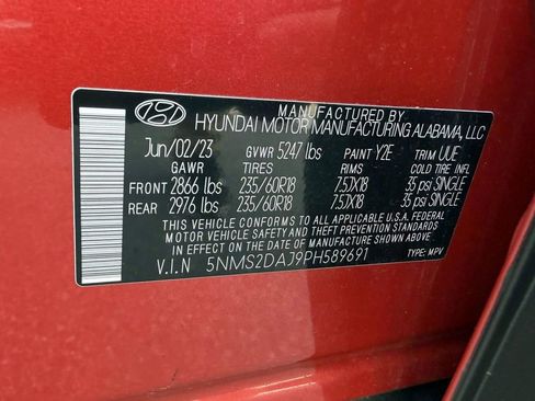 Certified 2023 Hyundai Santa Fe SEL AWD/4WD image 20