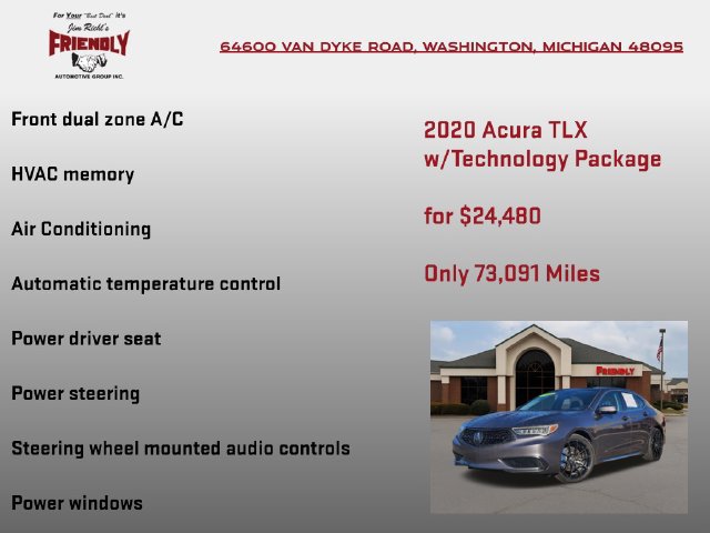 Used 2020 Acura TLX w/ Technology Package AWD/4WD image 10