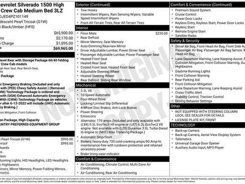Used 2023 Chevrolet Silverado 1500 High Country AWD/4WD image 36
