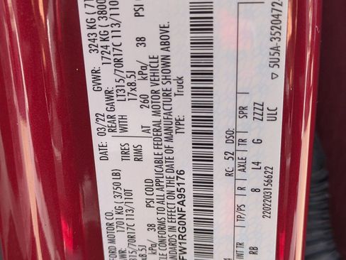 Used 2022 Ford F150 Raptor w/ Equipment Group 801A High image 34