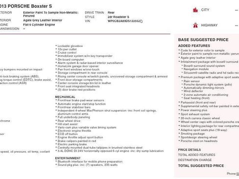 Used 2013 Porsche Boxster S image 5