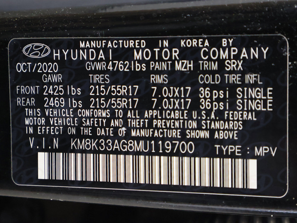 Certified 2021 Hyundai Kona Limited FWD image 41