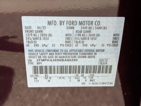 Certified 2022 Ford Edge SEL w/ Convenience Package AWD/4WD image 23