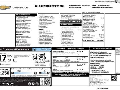 Used 2019 Chevrolet Silverado 1500 W/T w/ WT Convenience Package image 4