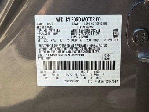 Certified 2023 Ford Explorer ST-Line w/ Class IV Trailer Tow Package AWD/4WD image 30