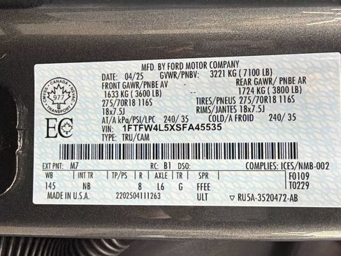 Used 2025 Ford F150 Tremor w/ Equipment Group 402A High AWD/4WD image 41