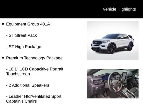 Used 2022 Ford Explorer ST w/ Equipment Group 401A image 6