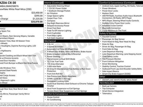 Certified 2021 MAZDA CX-30 AWD 2.5 S image 6