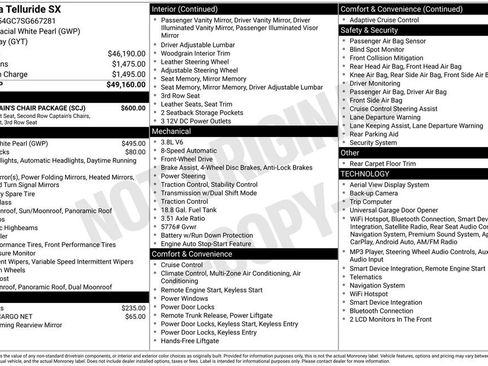 Used 2025 Kia Telluride SX w/ SX Captain's Chair Package FWD image 4