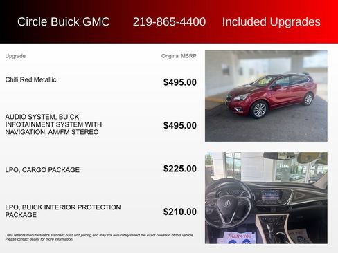 Used 2020 Buick Envision Essence w/ LPO, Cargo Package FWD image 3