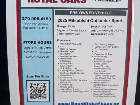 Used 2025 Mitsubishi Outlander Sport AWD image 29