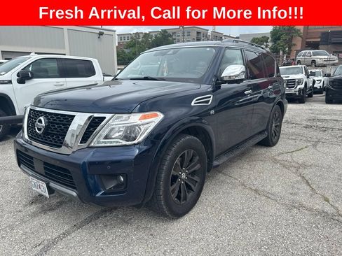 Used 2019 Nissan Armada Platinum w/ Captain's Chairs Package AWD/4WD image 3
