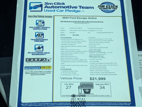 Used 2024 Ford Escape Active FWD image 12