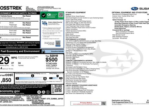 Certified 2024 Subaru Crosstrek 2.0i Premium AWD/4WD image 11