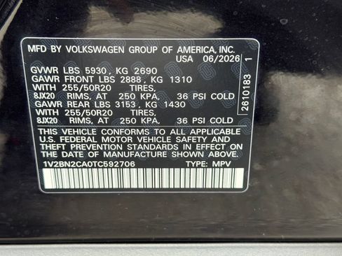New 2026 Volkswagen Atlas SEL AWD/4WD image 34