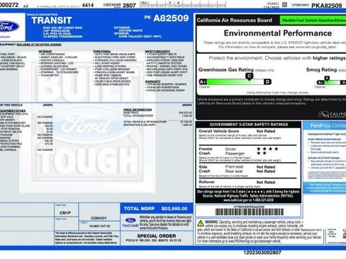 Used 2023 Ford Transit 250 148 High Roof Extended w/ Load Area Protection Package RWD image 3