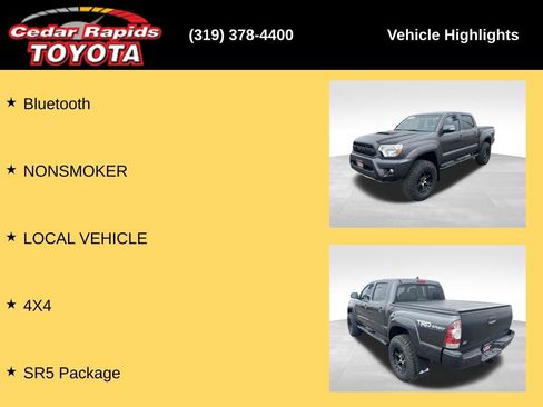 Used 2015 Toyota Tacoma 4x4 Double Cab w/ TRD Sport Package image 15