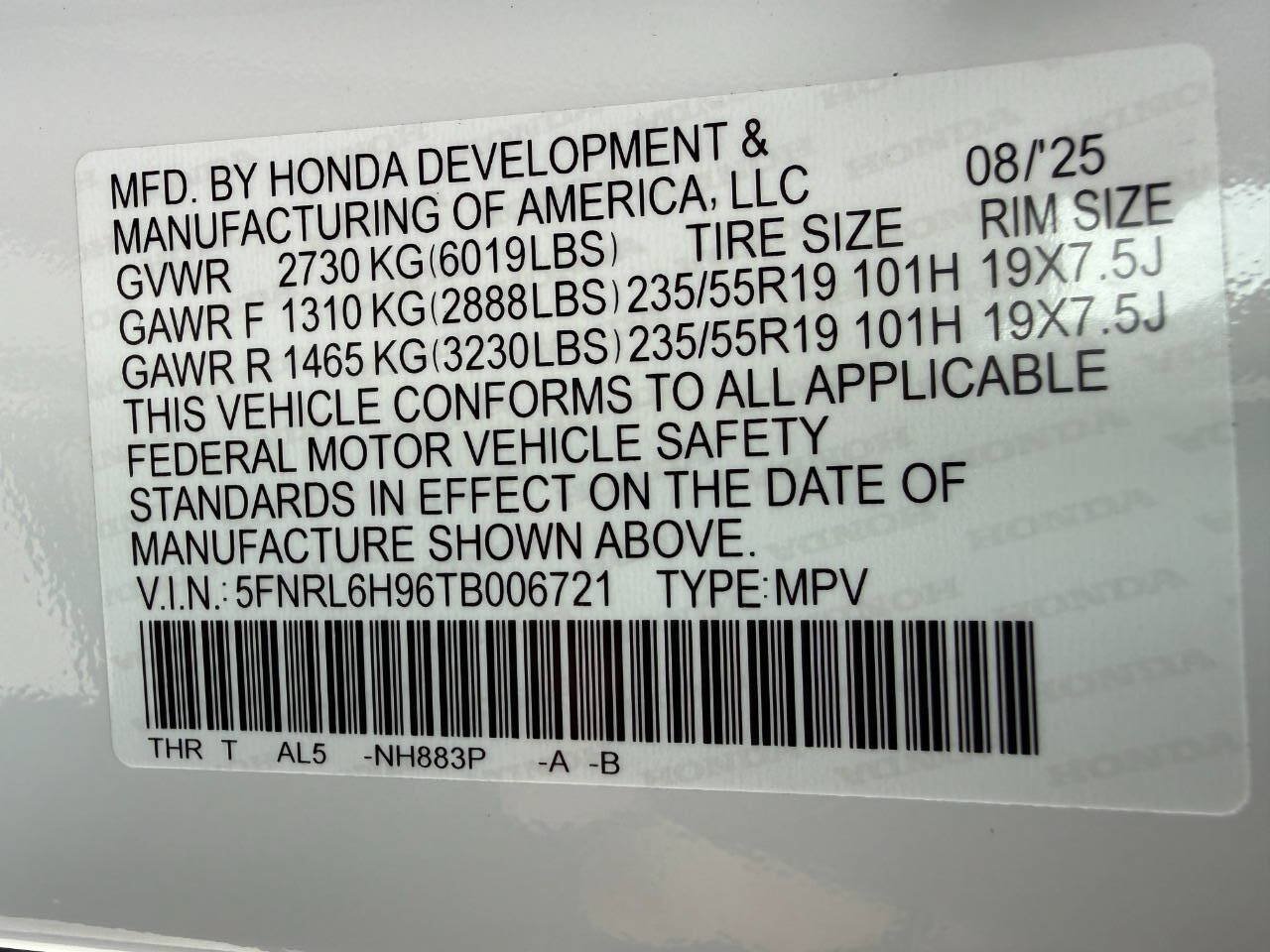 Used 2026 Honda Odyssey Elite image 54
