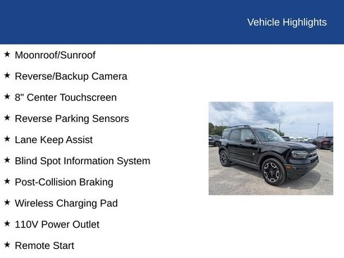Certified 2024 Ford Bronco Sport Outer Banks w/ Tech Package AWD/4WD image 34