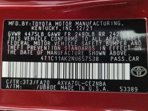 Used 2022 Toyota Camry LE image 33