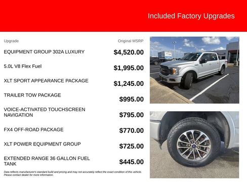 Used 2018 Ford F150 XLT w/ Equipment Group 302A Luxury AWD/4WD image 5