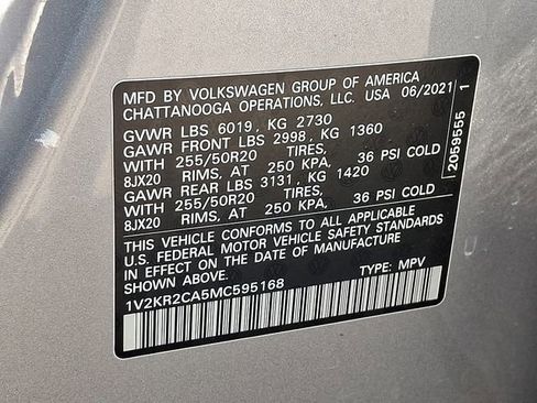 Used 2021 Volkswagen Atlas SE w/ Panoramic Sunroof Package AWD/4WD image 26