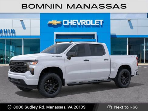 New 2026 Chevrolet Silverado 1500 Custom w/ Turbomax Blackout Package AWD/4WD image 3