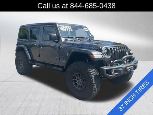Used 2022 Jeep Wrangler Unlimited Rubicon 4xe w/ Steel Bumper Group AWD/4WD image 3