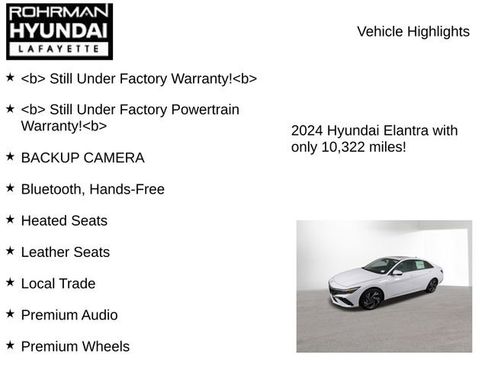 Used 2024 Hyundai Elantra Limited image 7