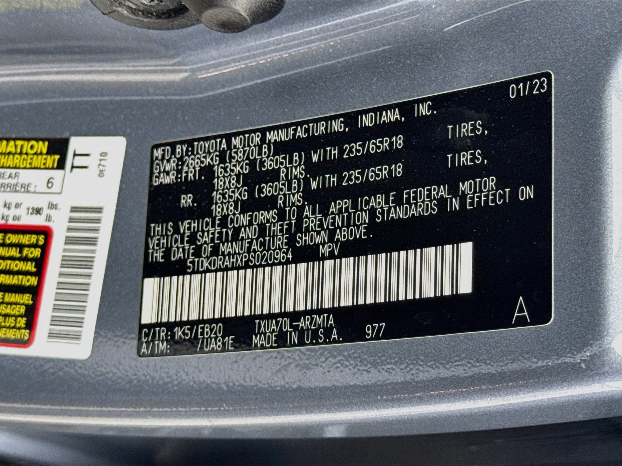 Used 2023 Toyota Highlander XLE FWD image 34