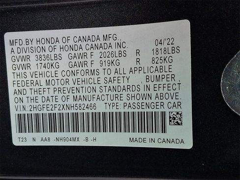 Used 2022 Honda Civic LX image 27