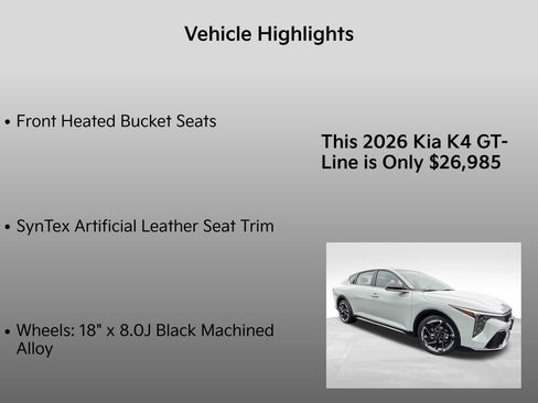 New 2026 Kia K4 GT-Line image 10