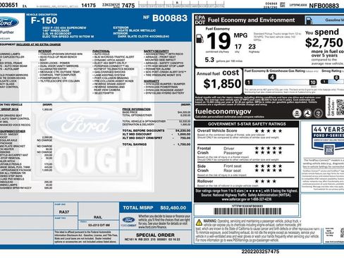 Used 2022 Ford F150 XLT w/ Equipment Group 301A Mid AWD/4WD image 3