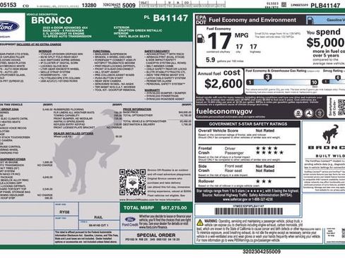 Used 2023 Ford Bronco Badlands AWD/4WD image 6