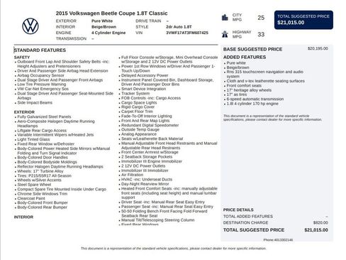 Used 2015 Volkswagen Beetle 1.8T image 6