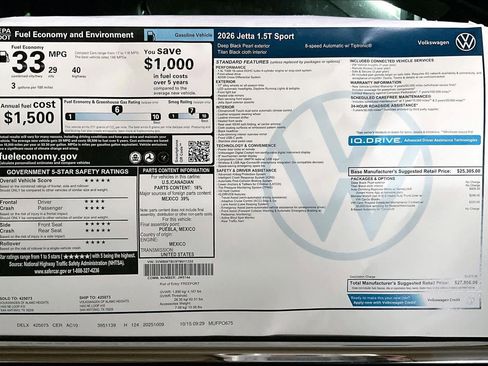 New 2026 Volkswagen Jetta Sport image 18